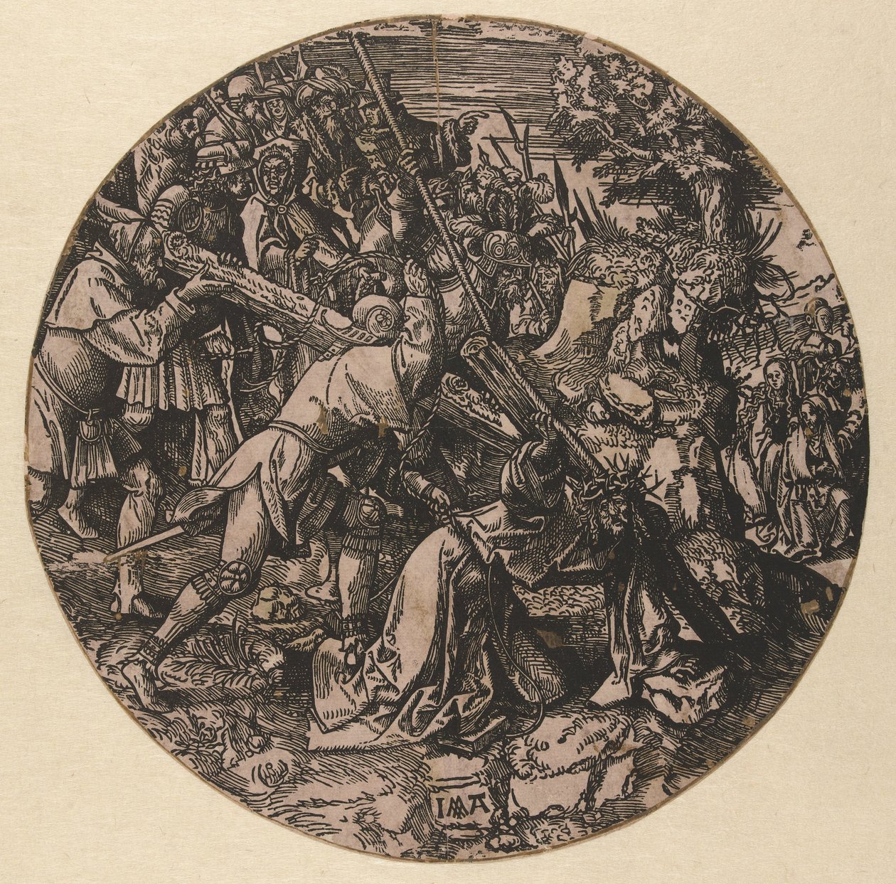 Portare la croce da Jacob Cornelisz van Oostsanen