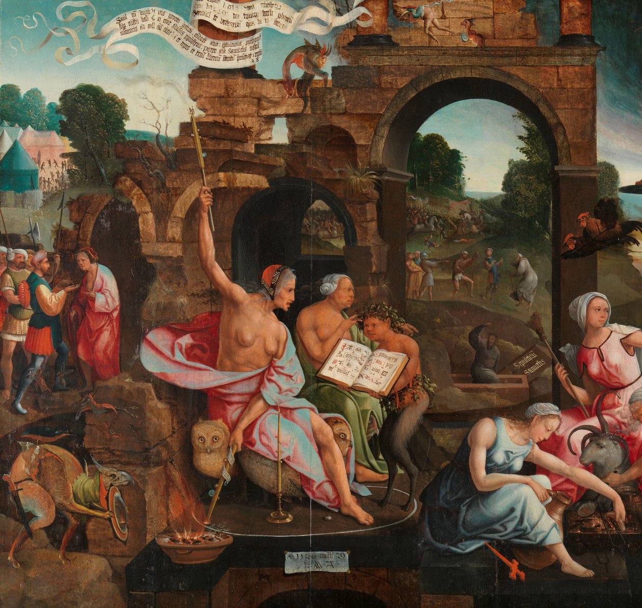Saul e la strega di Endor da Jacob Cornelisz van Oostsanen