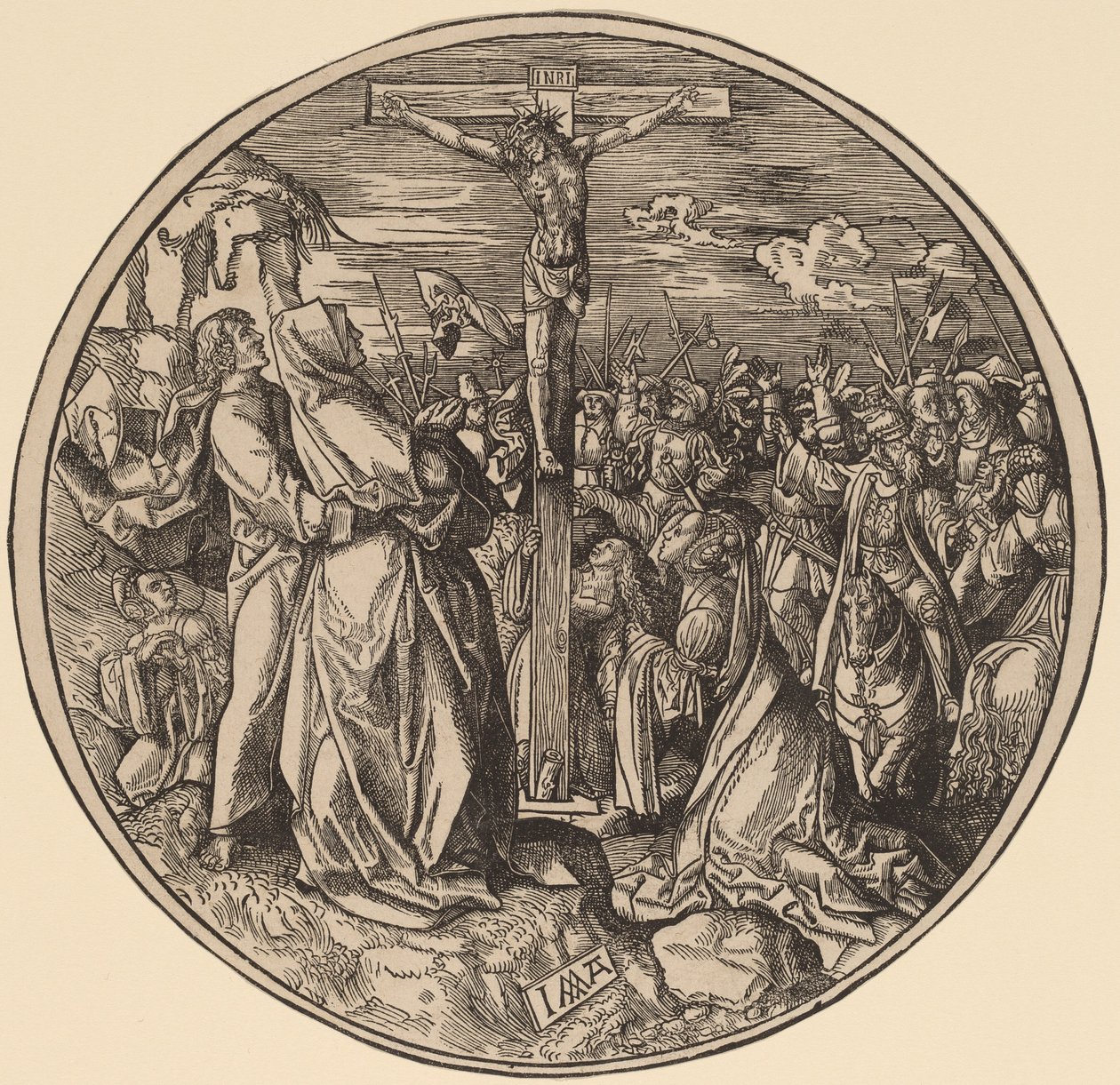 La Crocifissione da Jacob Cornelisz van Oostsanen