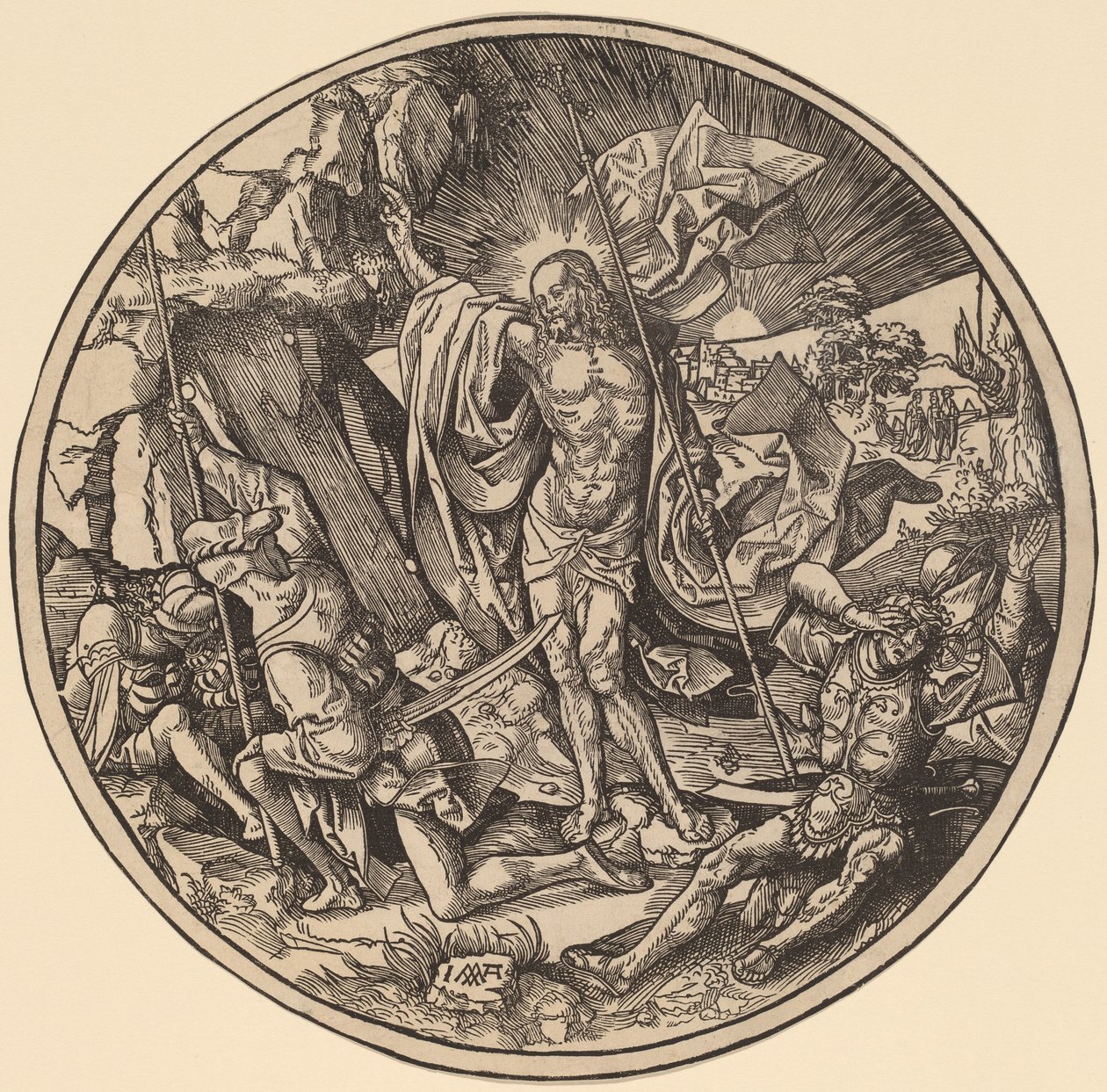 La Resurrezione e le Sante Donne in cammino verso il Sepolcro di Cristo da Jacob Cornelisz van Oostsanen