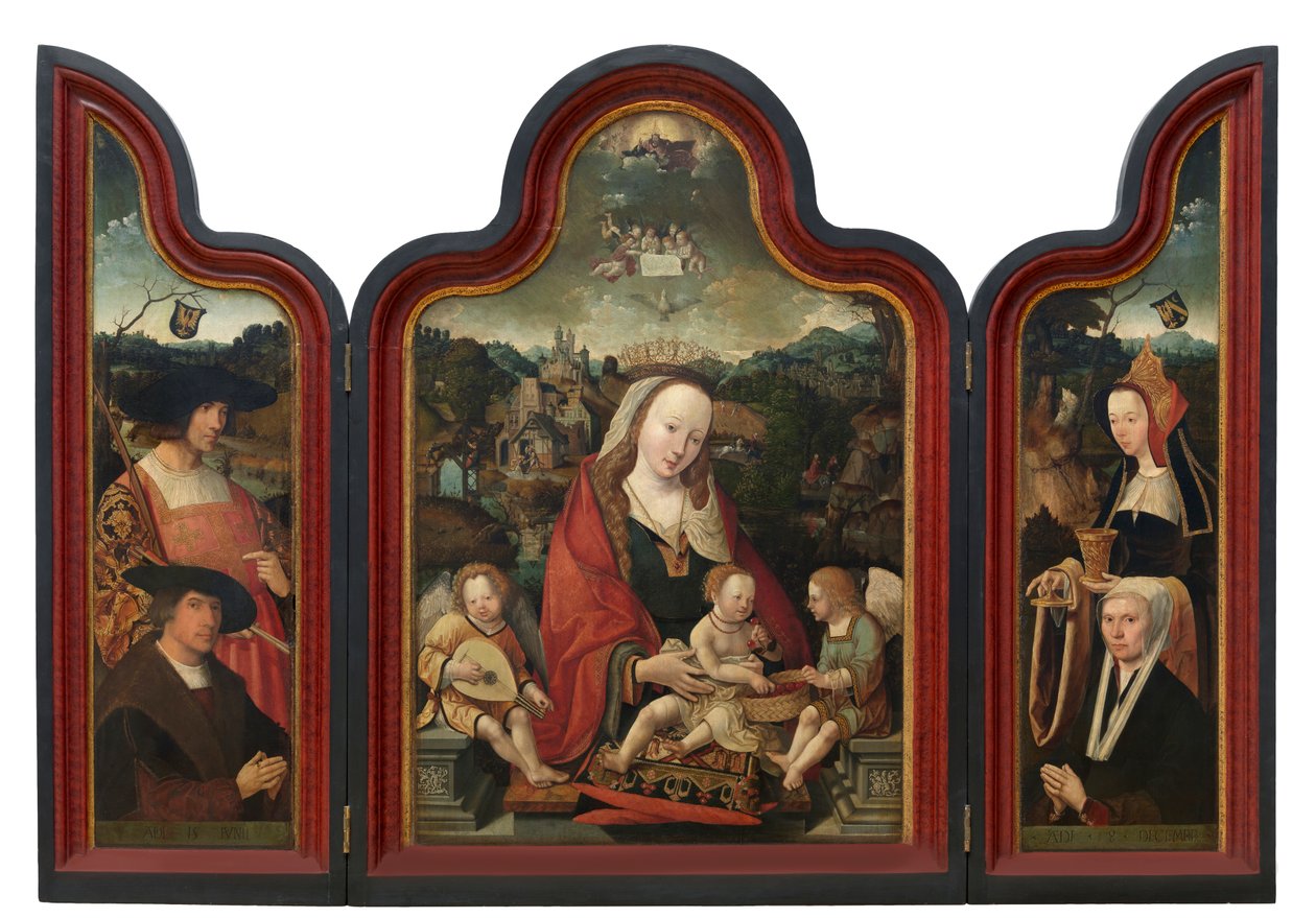 Trittico di Pompeius Otto e sua moglie Gerbich Claesdr da Jacob Cornelisz van Oostsanen