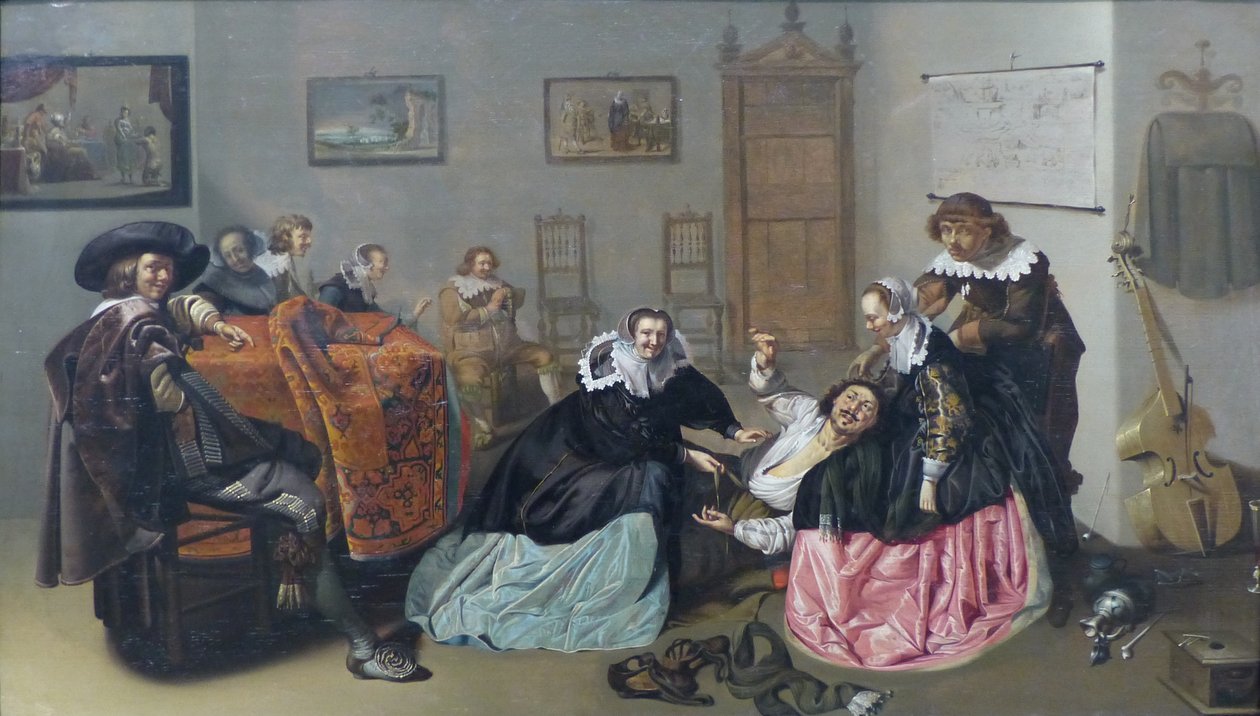 Francese: Scène galante Scena di bordello da Jacob Duck
