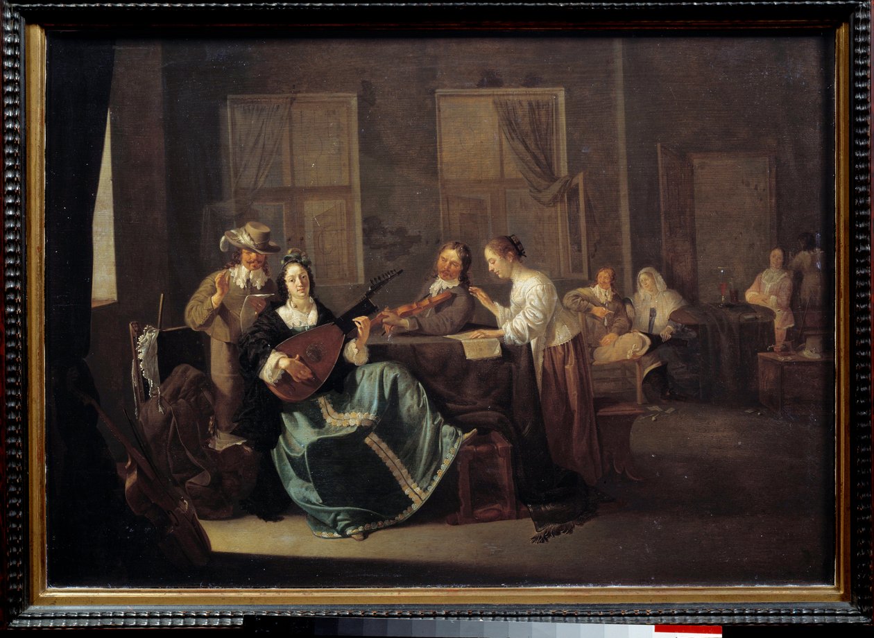 Il concerto. Dipinto di Jacob Duck da Jacob Duck