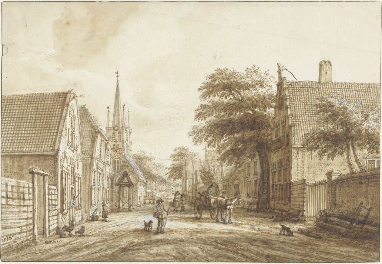 La Achterweg a Voorschoten da Jacob Elias La Fargue