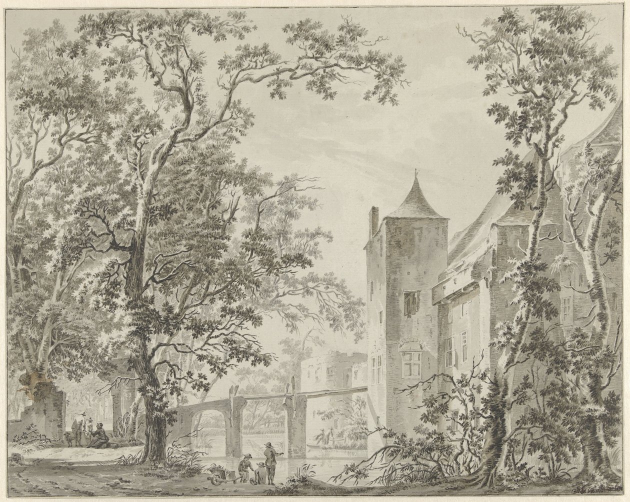 Il castello de Haar vicino a Utrecht da Jacob Elias van Varelen