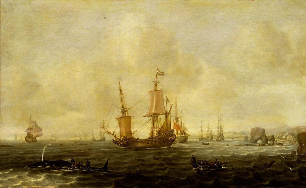 Flotta baleniera olandese, metà del XVII secolo da Jacob Feyt de Vries