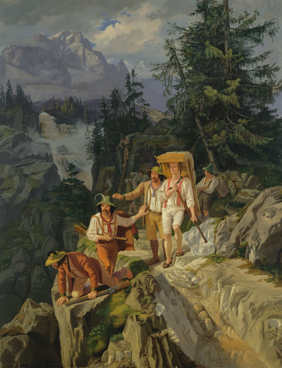 Contrabbandieri tirolesi, 1831 da Jacob Gensler