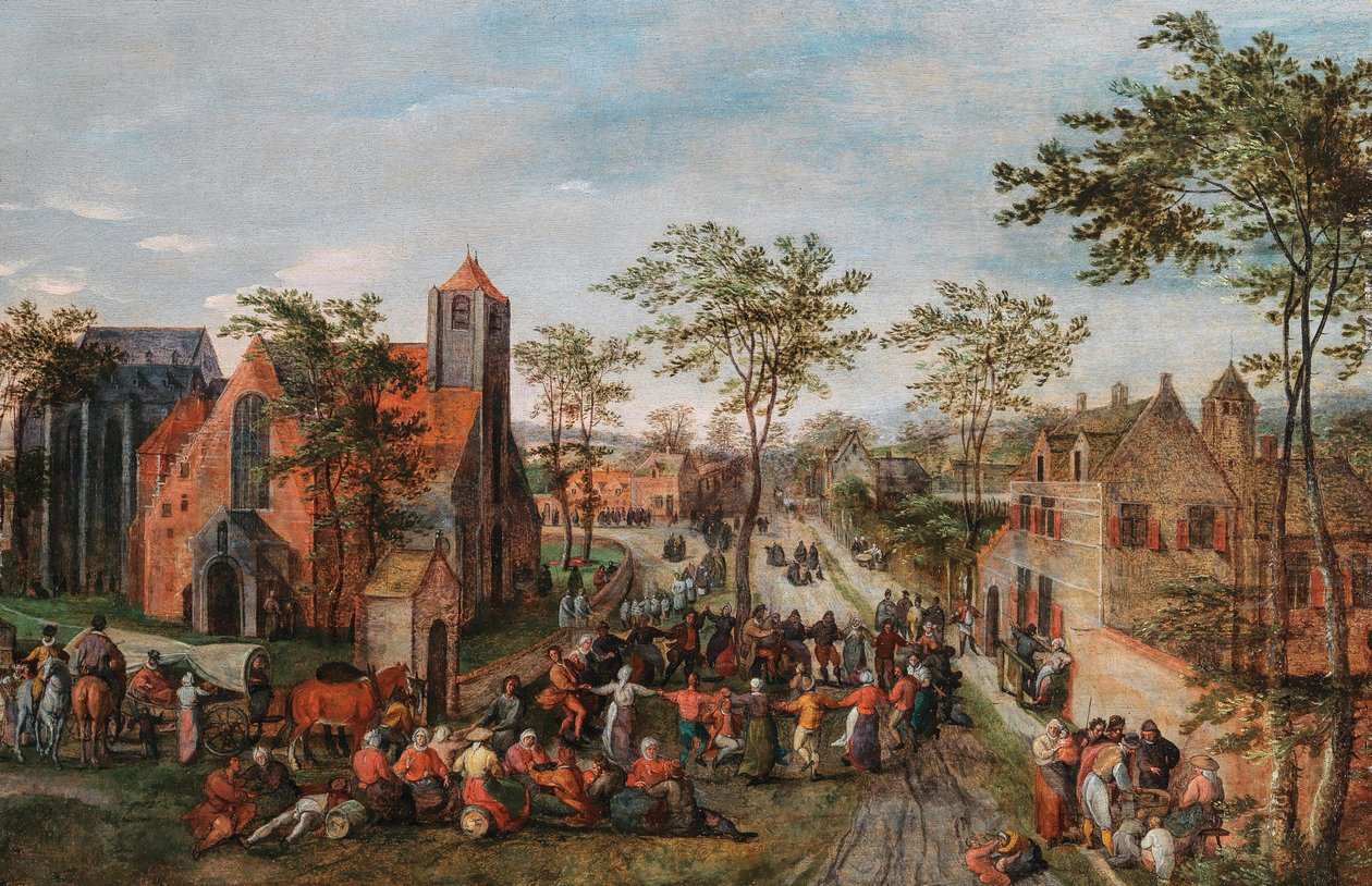 Fiera del villaggio di Jacob Grimmer da Jacob Grimmer