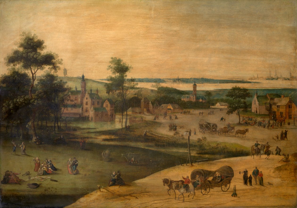 Villaggio sullo Schelda da Jacob Grimmer