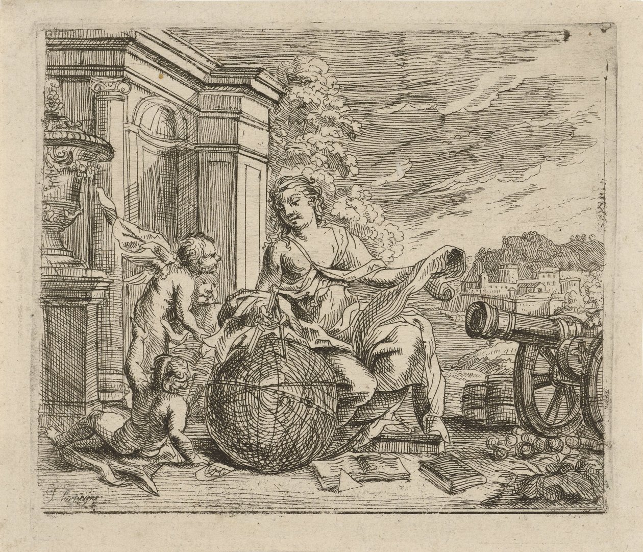Allegoria della geometria da Jacob Herreyns (I)