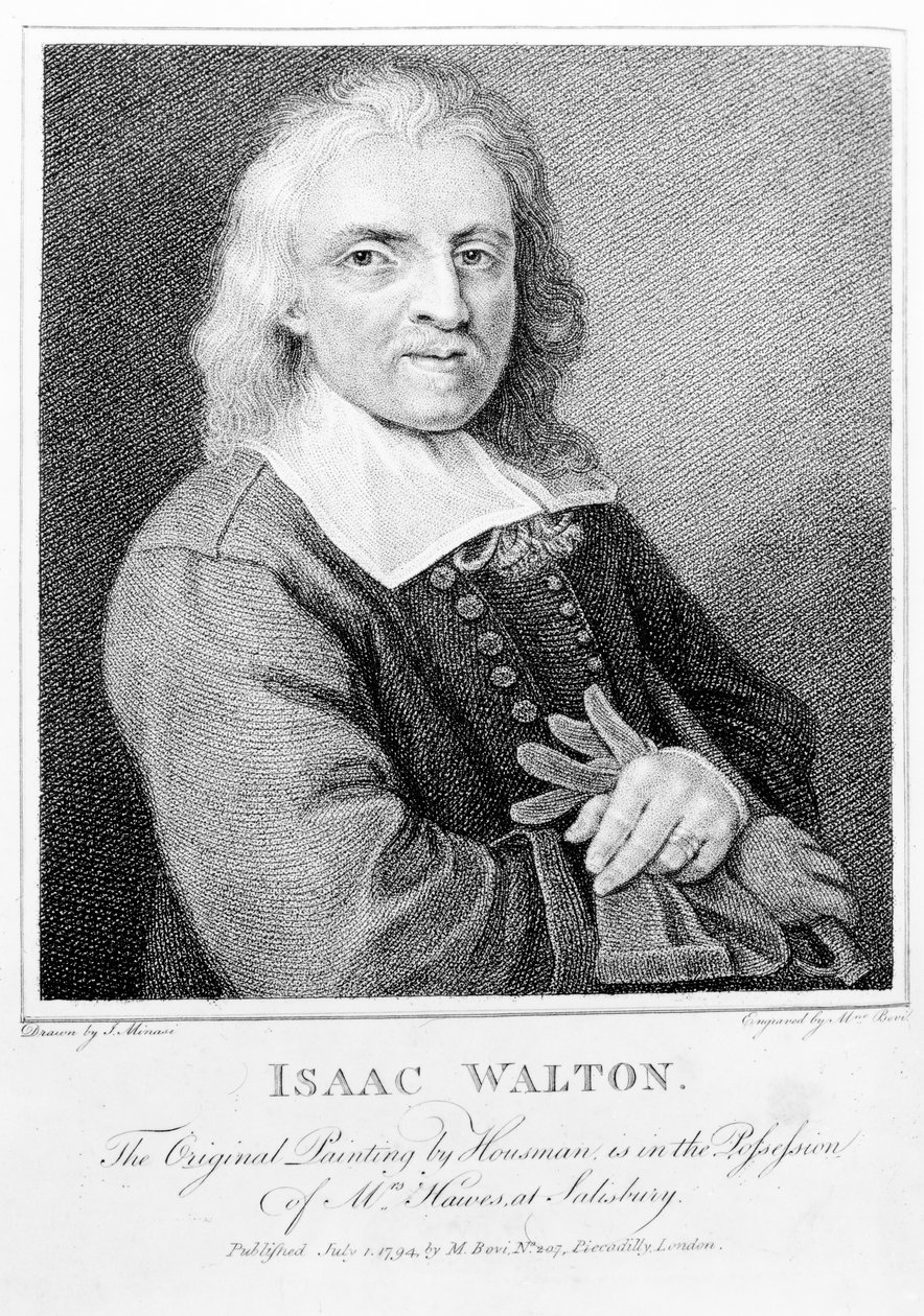 Ritratto di Isaac Walton (1593-1683) inciso da Marino Bovi (1758-1805) 1794 da Jacob Huysmans
