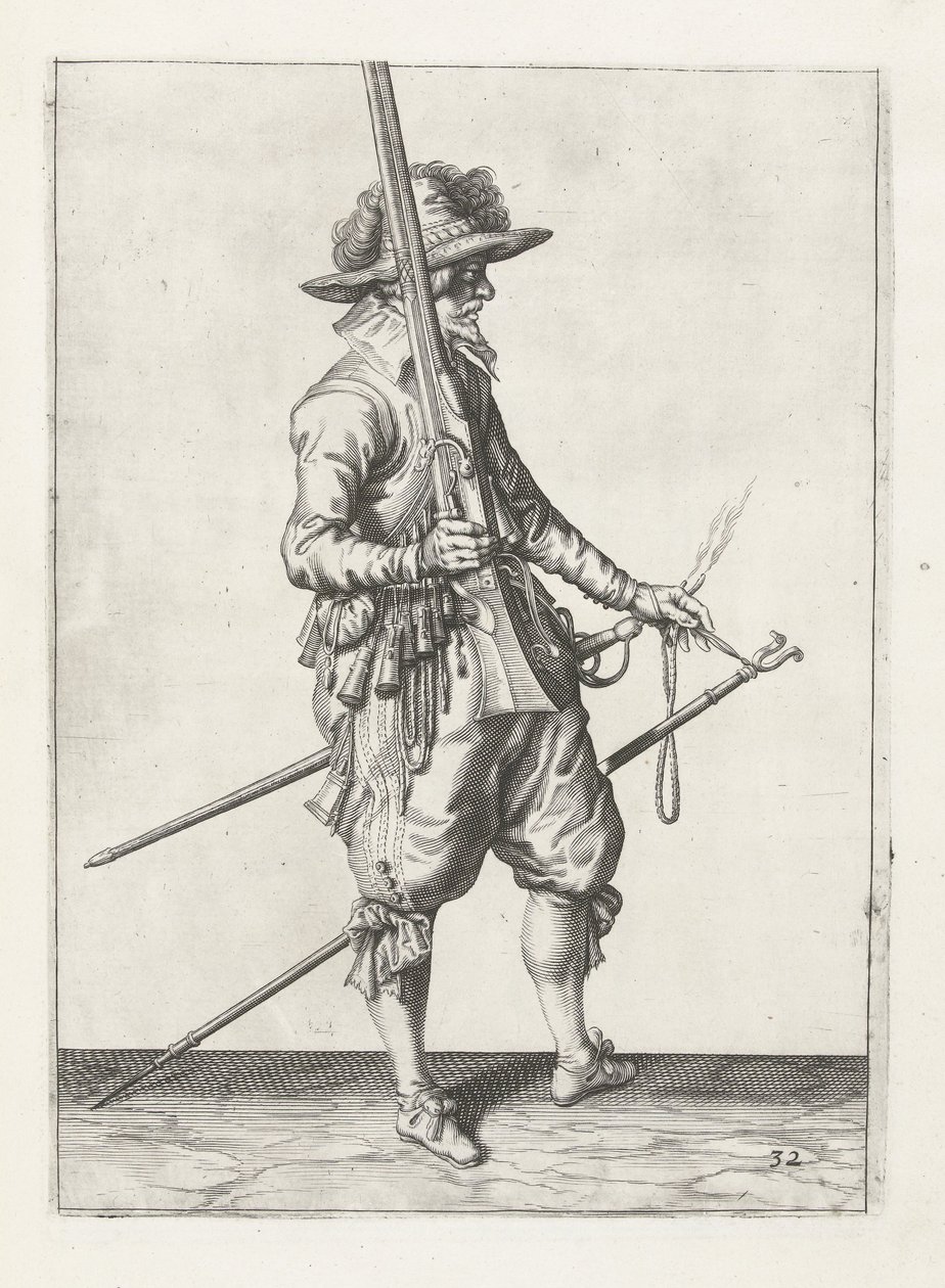 Moschettiere, c.1600 da Jacob II de Gheyn