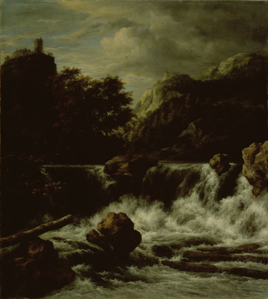 Paesaggio montuoso con cascata da Jacob van Ruisdael