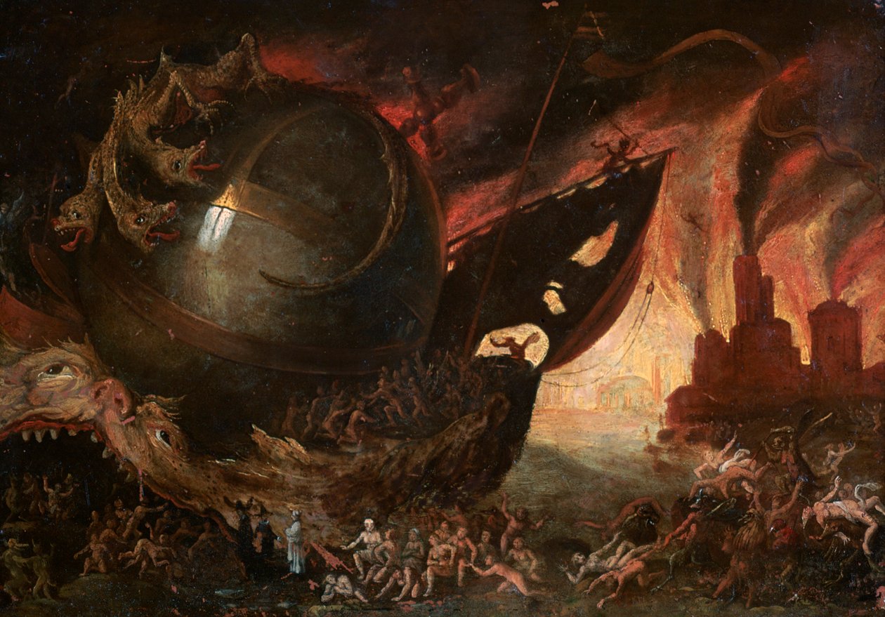 La Traversata dello Stige, c1591-1638 da Jacob Isaacz van Swanenburg