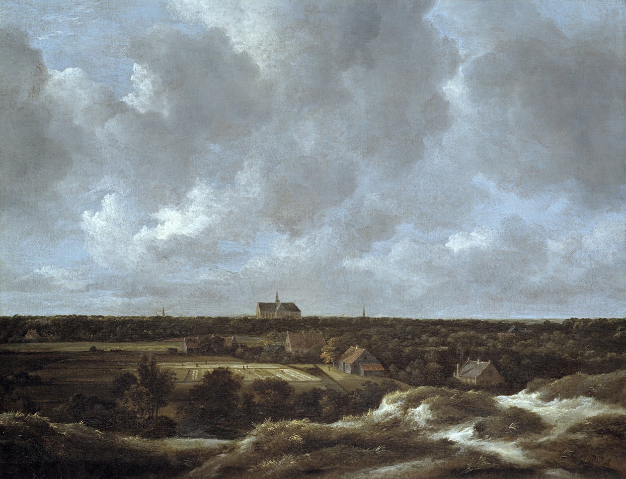 Veduta di Haarlem e Campi di Sbiancamento, c.1665-70 da Jacob van Ruisdael