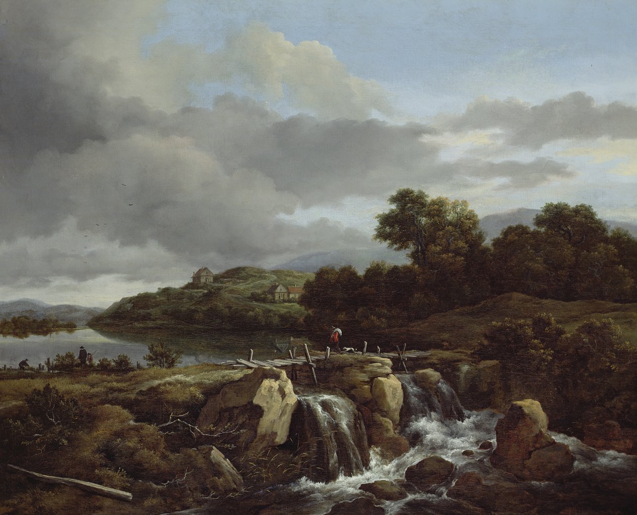 Paesaggio con cascata da Jacob van Ruisdael