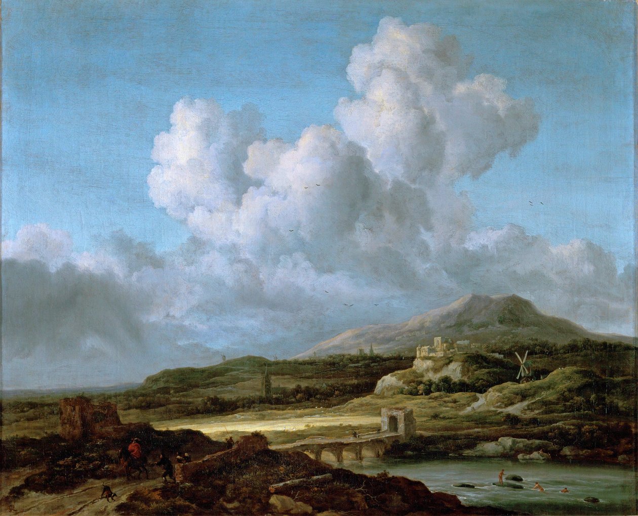 Le coup de soleil - il raggio di sole ... da Jacob Isaaksz. or Isaacksz. van Ruisdael