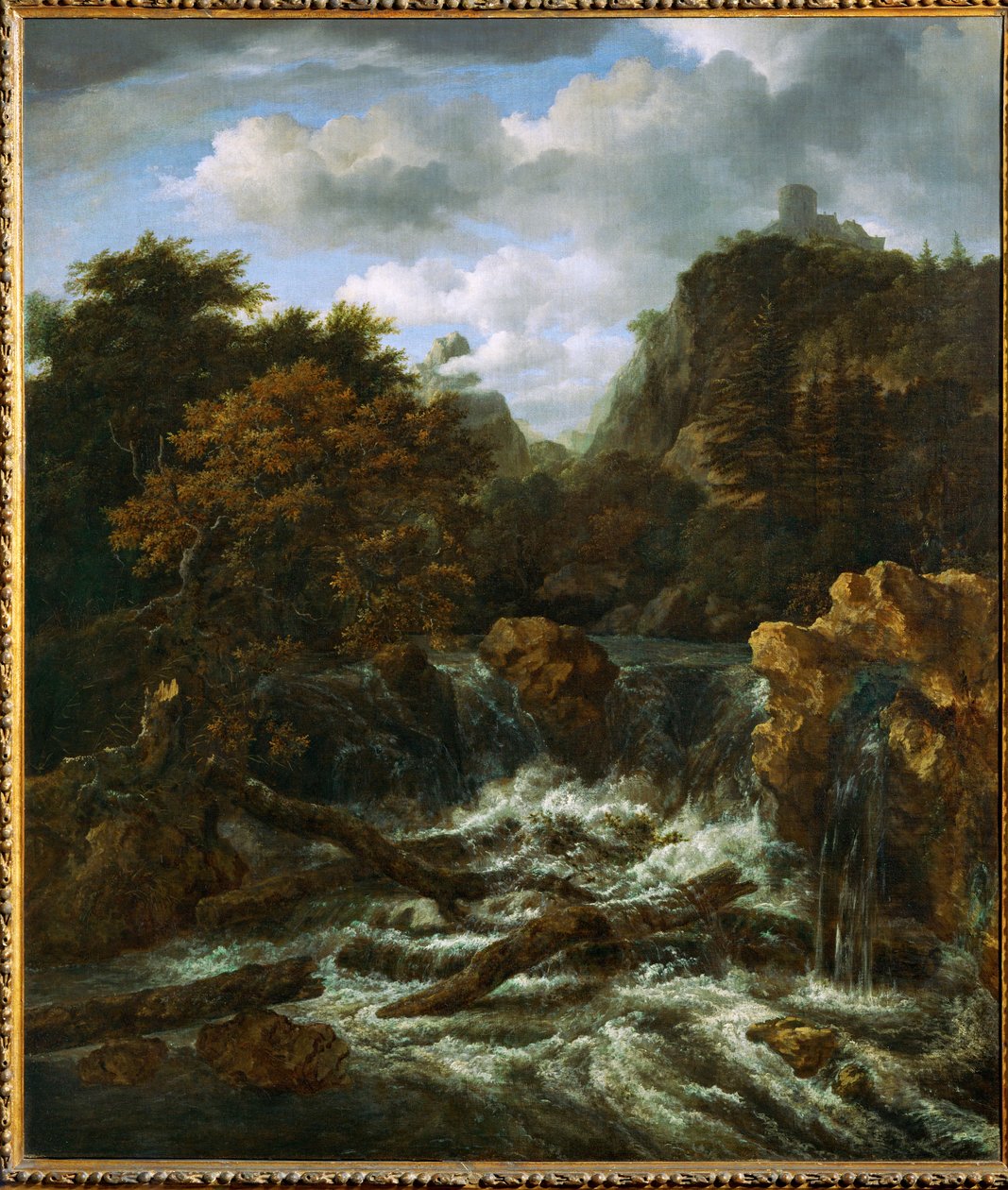 Paesaggio norvegese con cascata (dipinto su tela) da Jacob Isaaksz. or Isaacksz. van Ruisdael