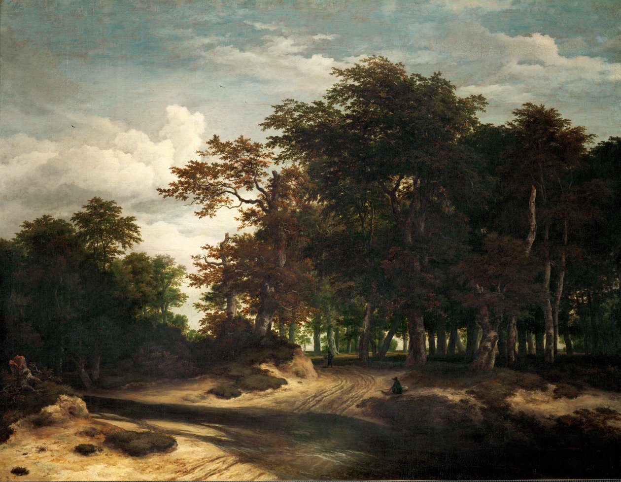 Il grande foreSt (olio su tela) da Jacob Isaaksz. or Isaacksz. van Ruisdael