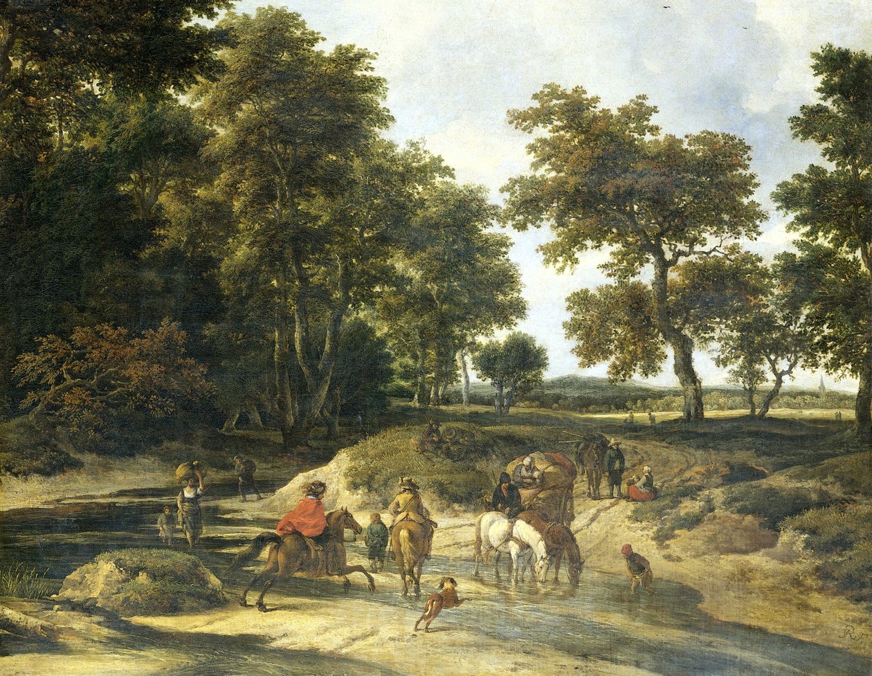 Il guado da Jacob Isaakszoon van Ruysdael