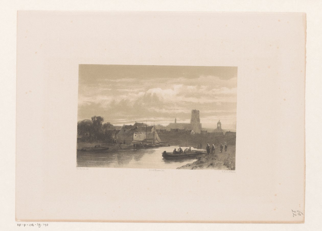 Veduta del porto e della diga da Jacob Jan van der Maaten