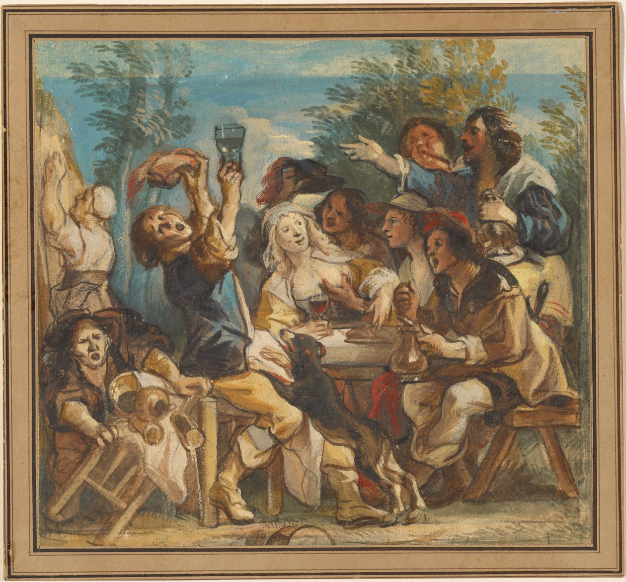 Una compagnia allegra da Jacob Jordaens