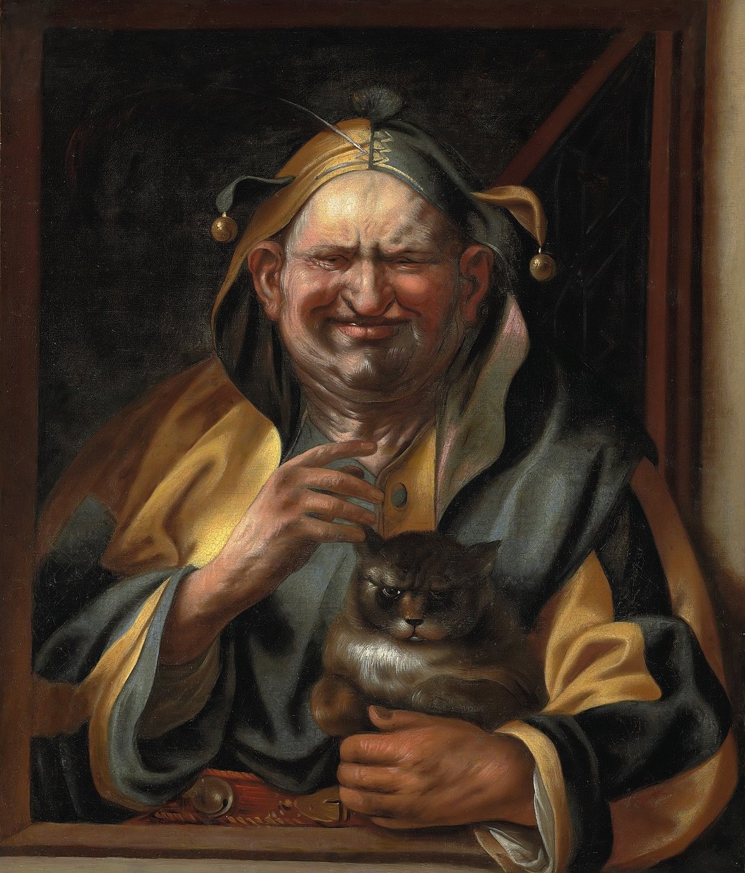 Un giullare con un gatto da Jacob Jordaens