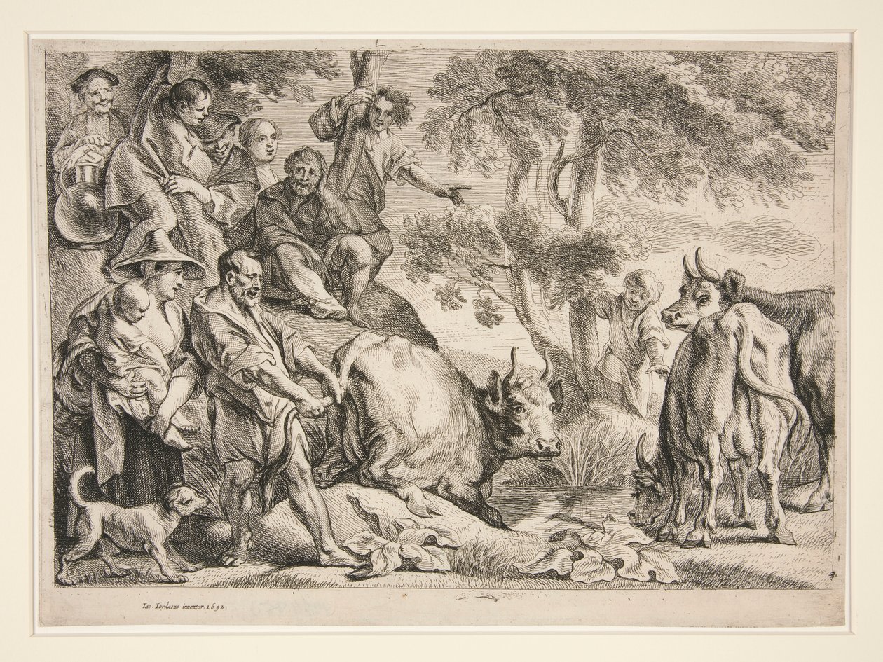 Caco ruba il bestiame di Ercole da Jacob Jordaens