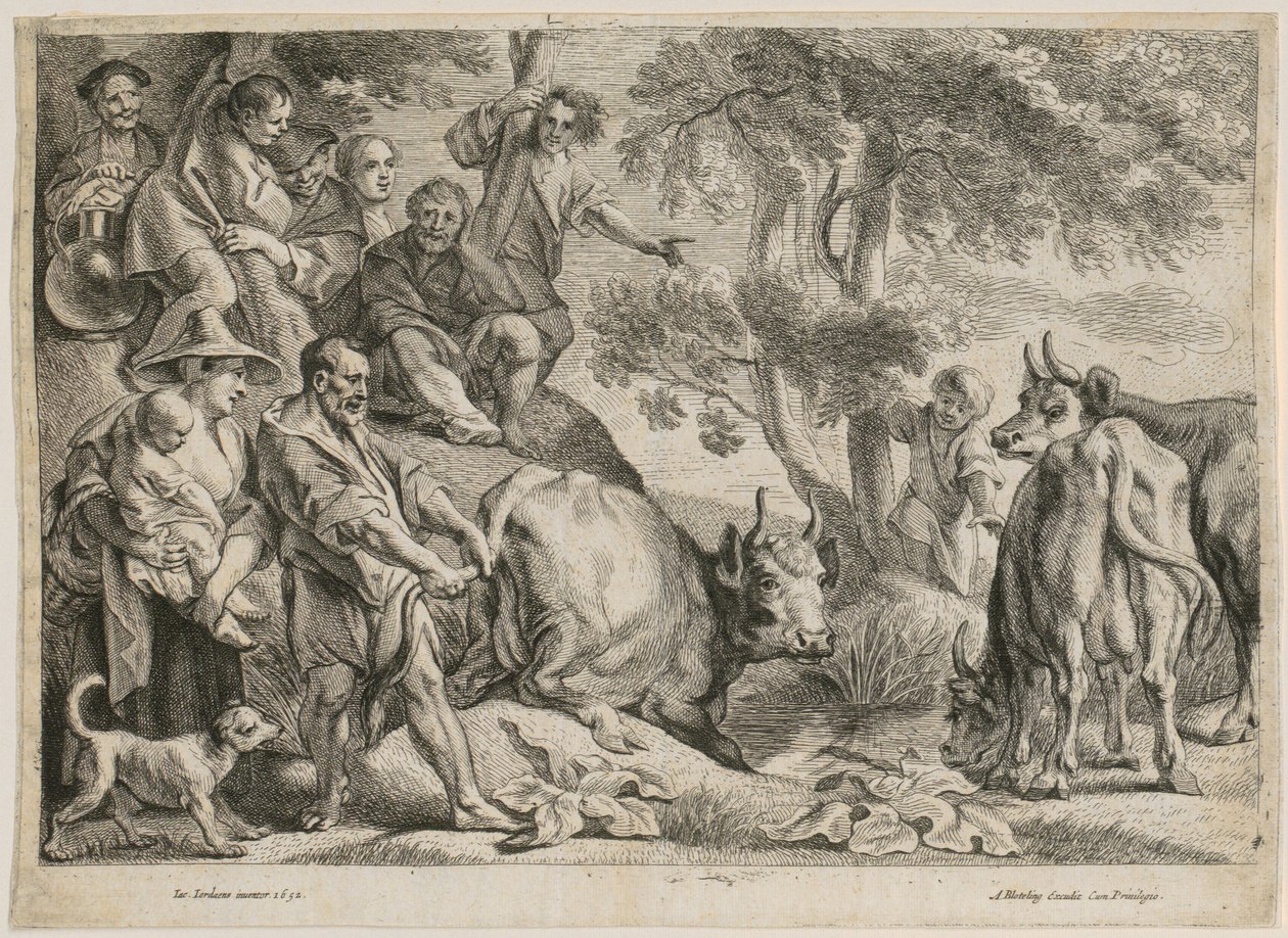 Caco ruba la vacca di Ercole da Jacob Jordaens