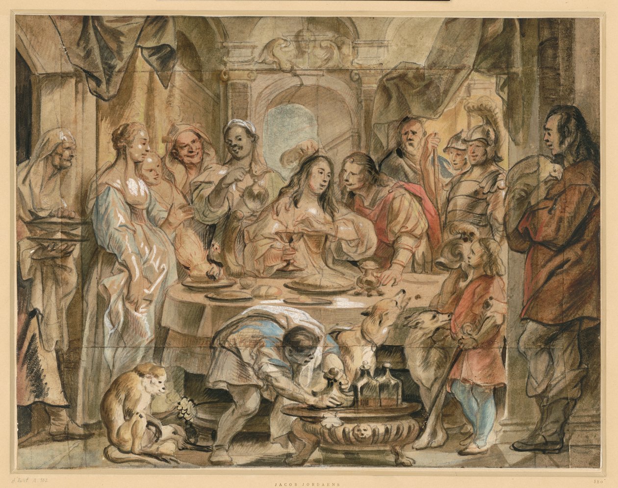 Il banchetto di Cleopatra da Jacob Jordaens