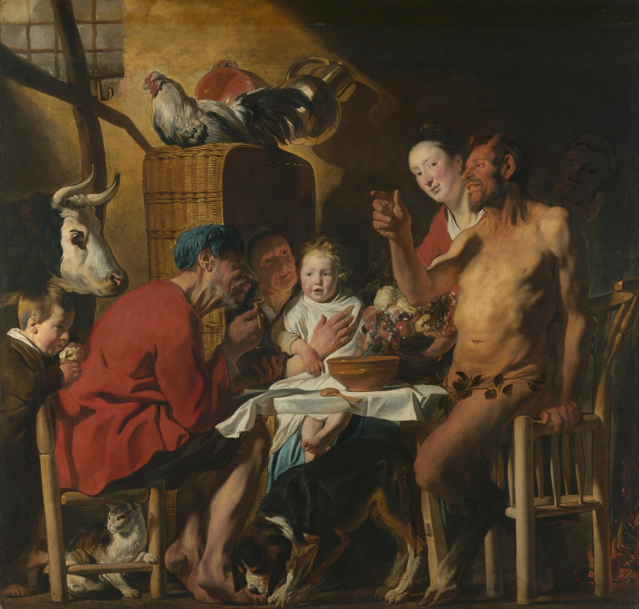 Il satiro dal contadino da Jacob Jordaens