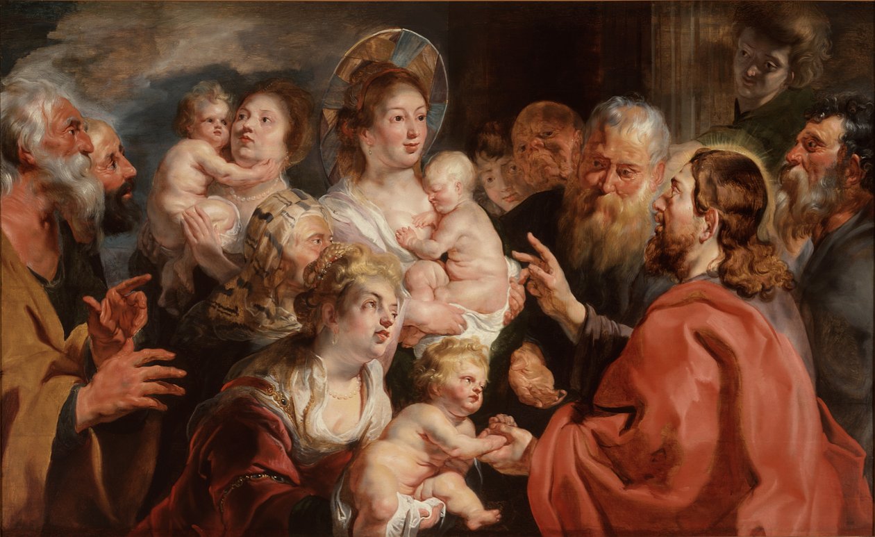 Lasciate che i bambini piccoli vengano a me da Jacob Jordaens