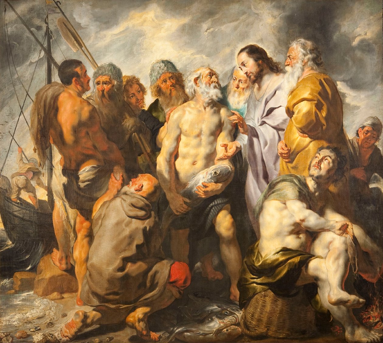 La nomina di Pietro a capo pastore della Chiesa, c. 1616-1617 da Jacob Jordaens