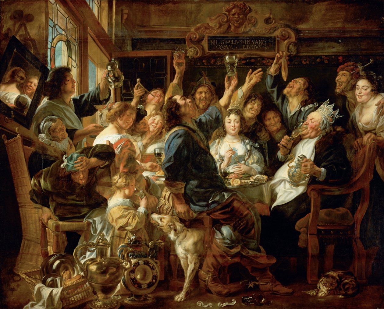 La festa del re dei fagioli da Jacob Jordaens