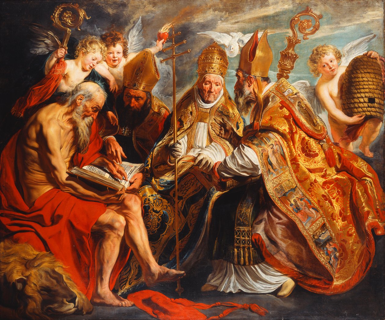 I Quattro Dottori della Chiesa da Jacob Jordaens