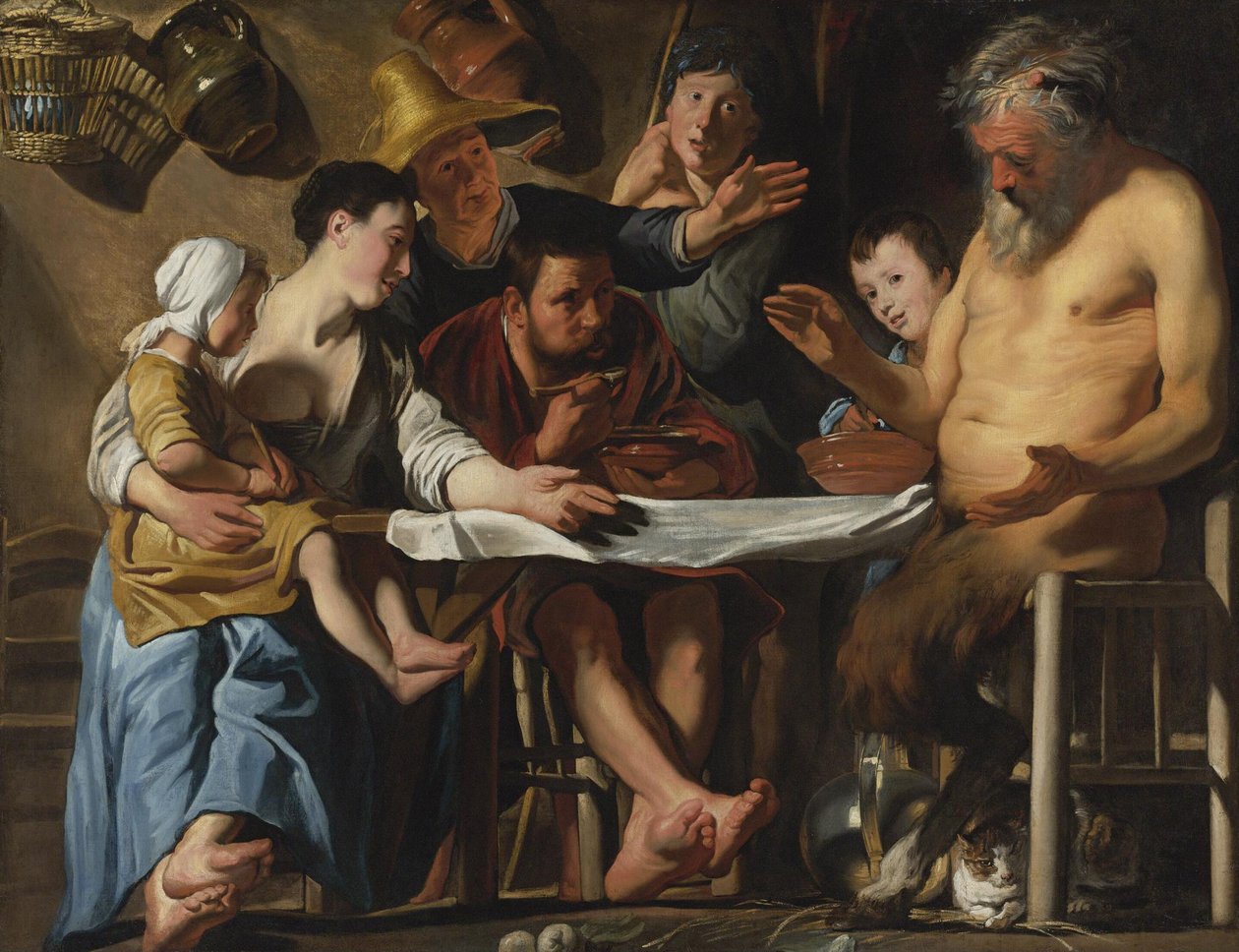 Il satiro e la famiglia contadina da Jacob Jordaens