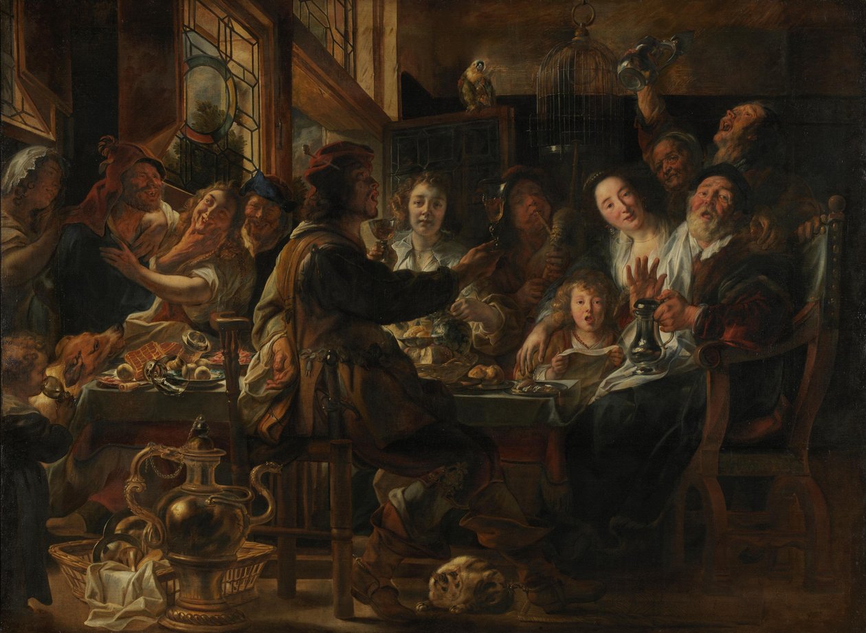 Come cantano i vecchi, così cinguettano i giovani da Jacob Jordaens