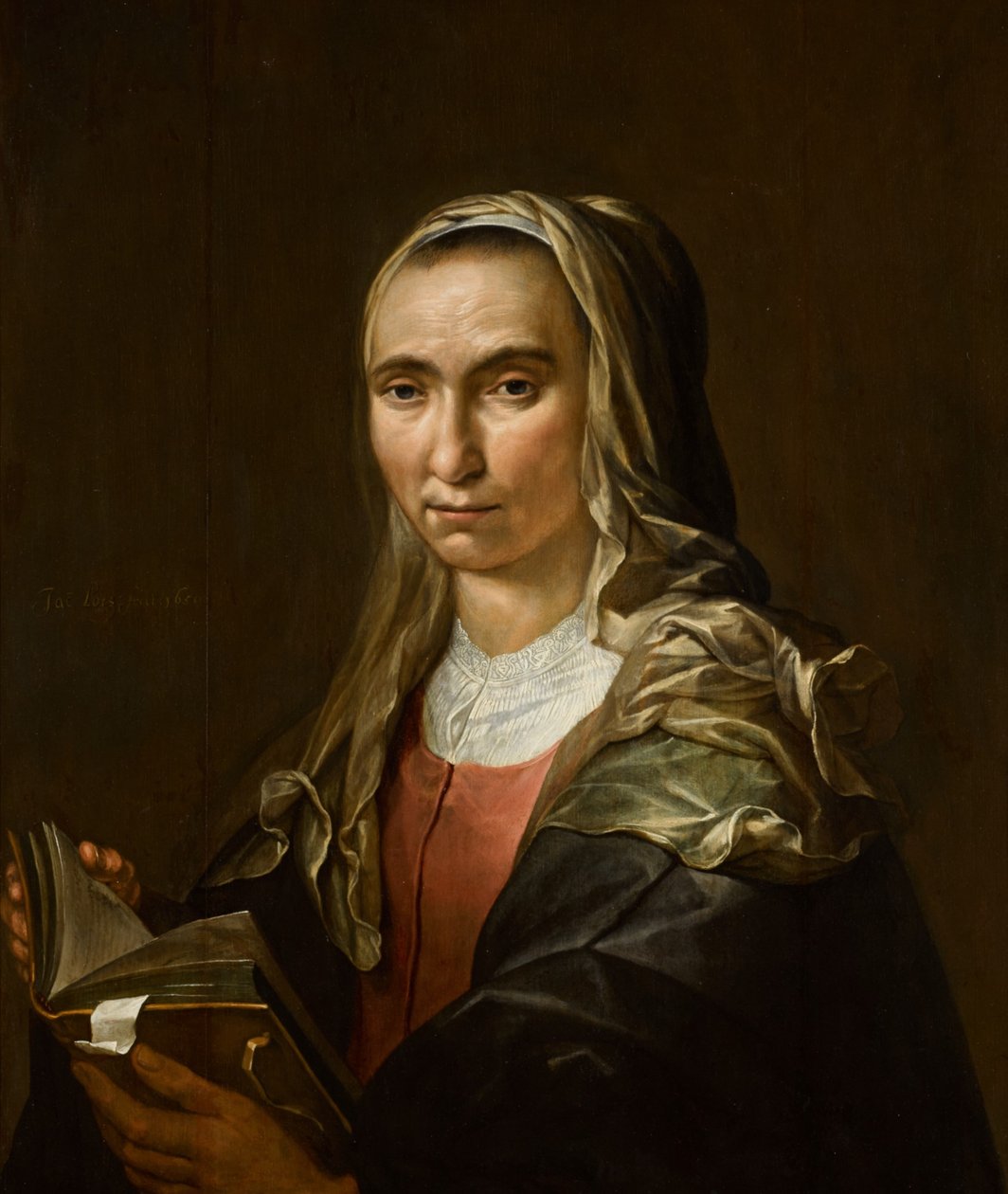 Ritratto di donna con libro da Jacob Lois