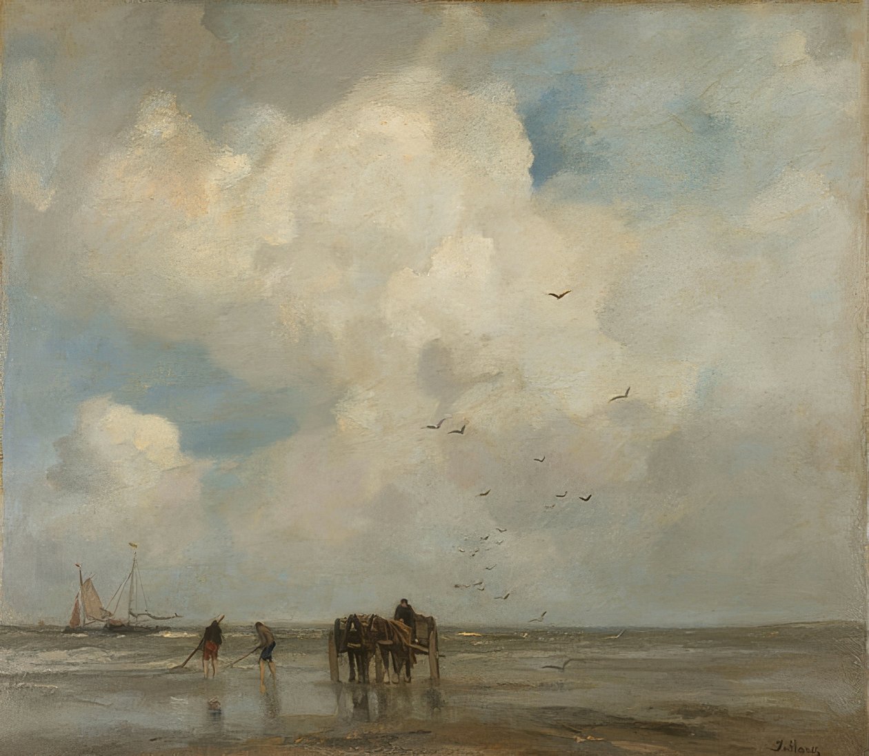 Pescatori di conchiglie da Jacob Henricus or Hendricus Maris