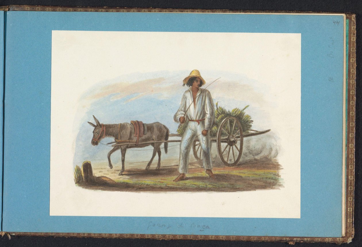 Uomo con carro di banane da Jacob Marius Adriaan Martini van Geffen
