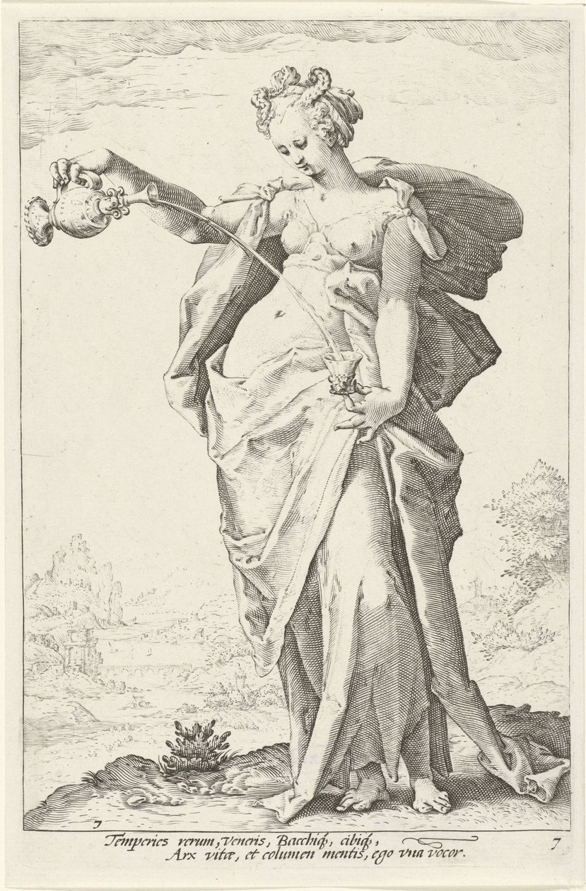 Temperanza da Jacob Matham (attributed to)