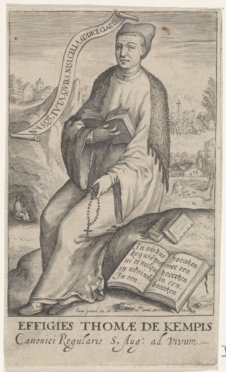 Ritratto di Tommaso da Kempis da Jacob Matham (attributed to)