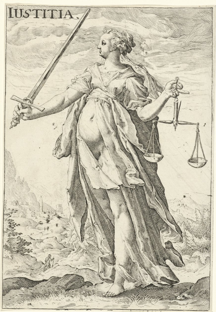 Giustizia da Jacob Matham (attributed to)