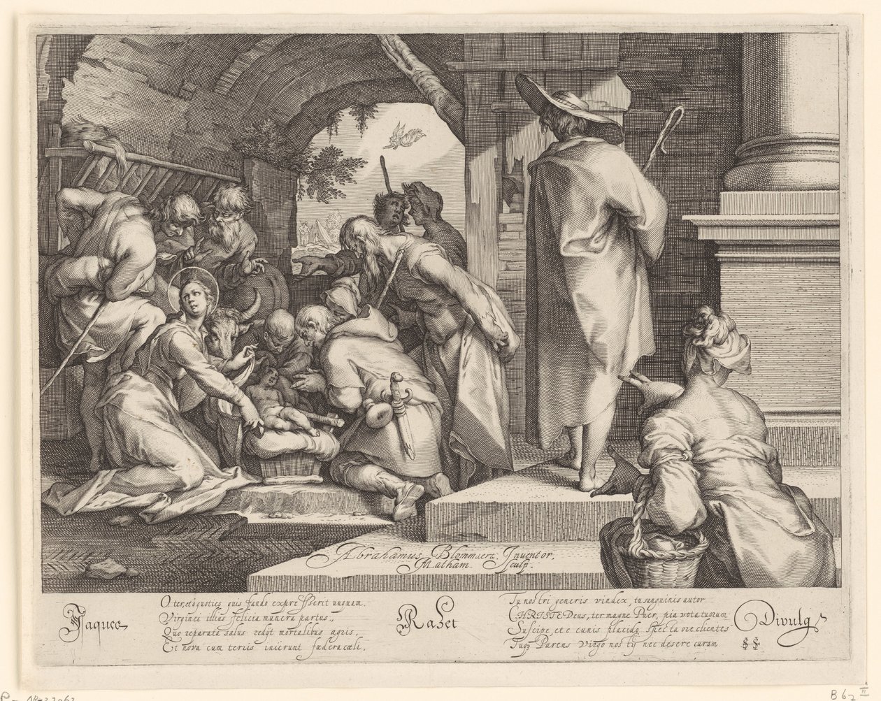 Adorazione dei pastori da Jacob Matham