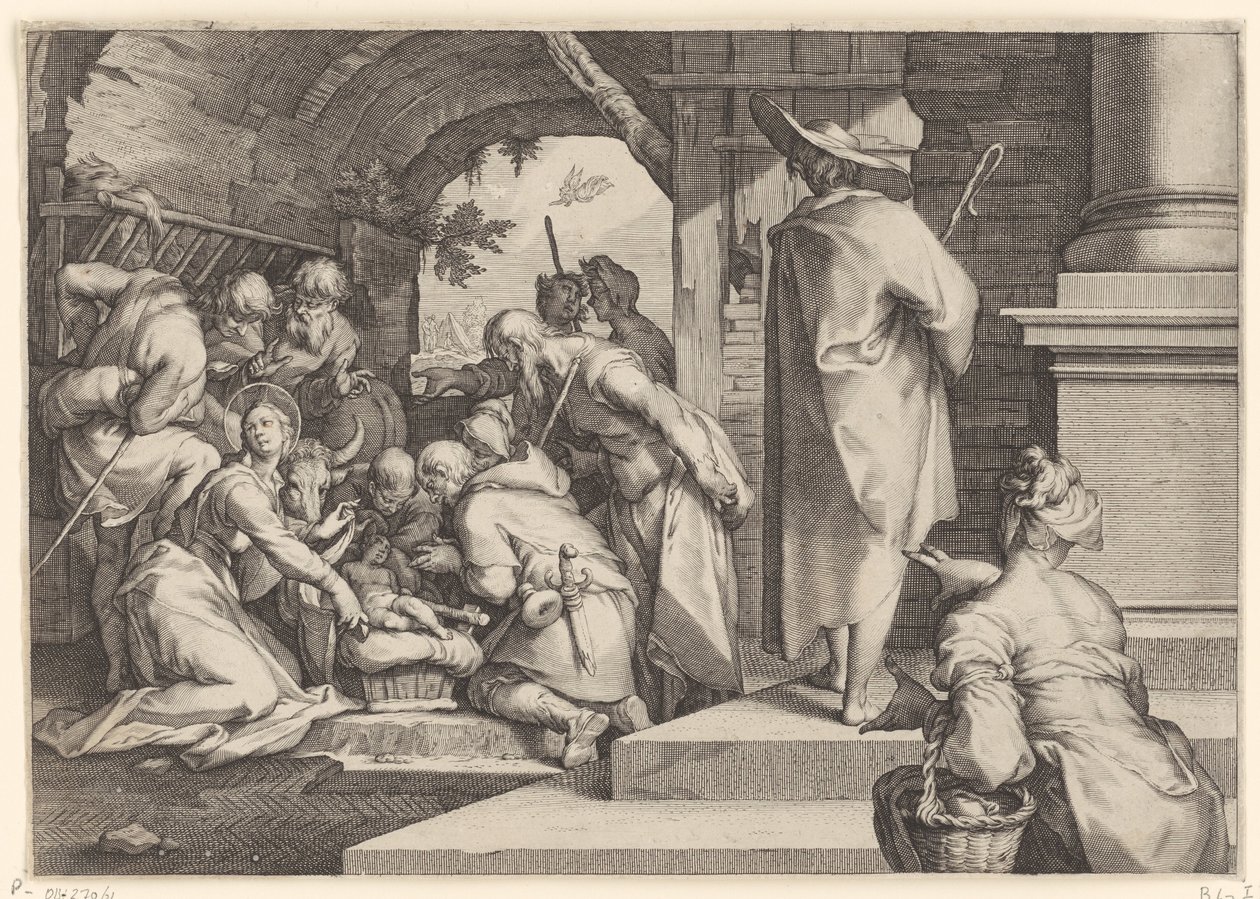 Adorazione dei pastori da Jacob Matham
