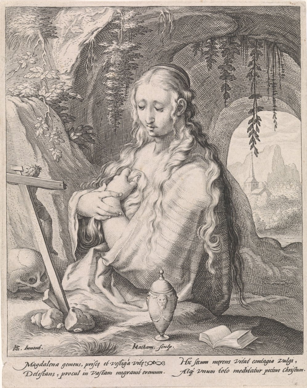 Maria Maddalena penitente da Jacob Matham