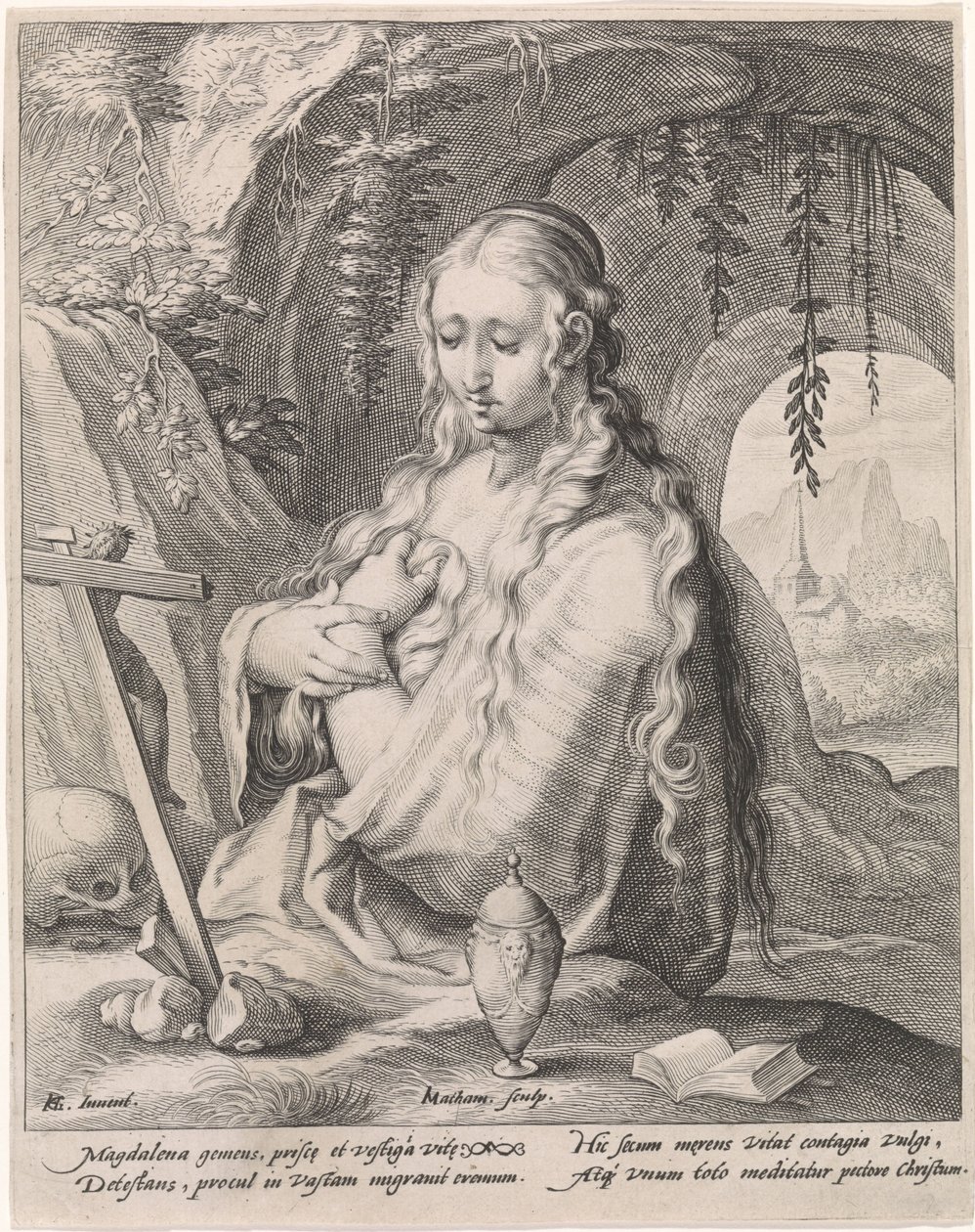 Maria Maddalena penitente da Jacob Matham