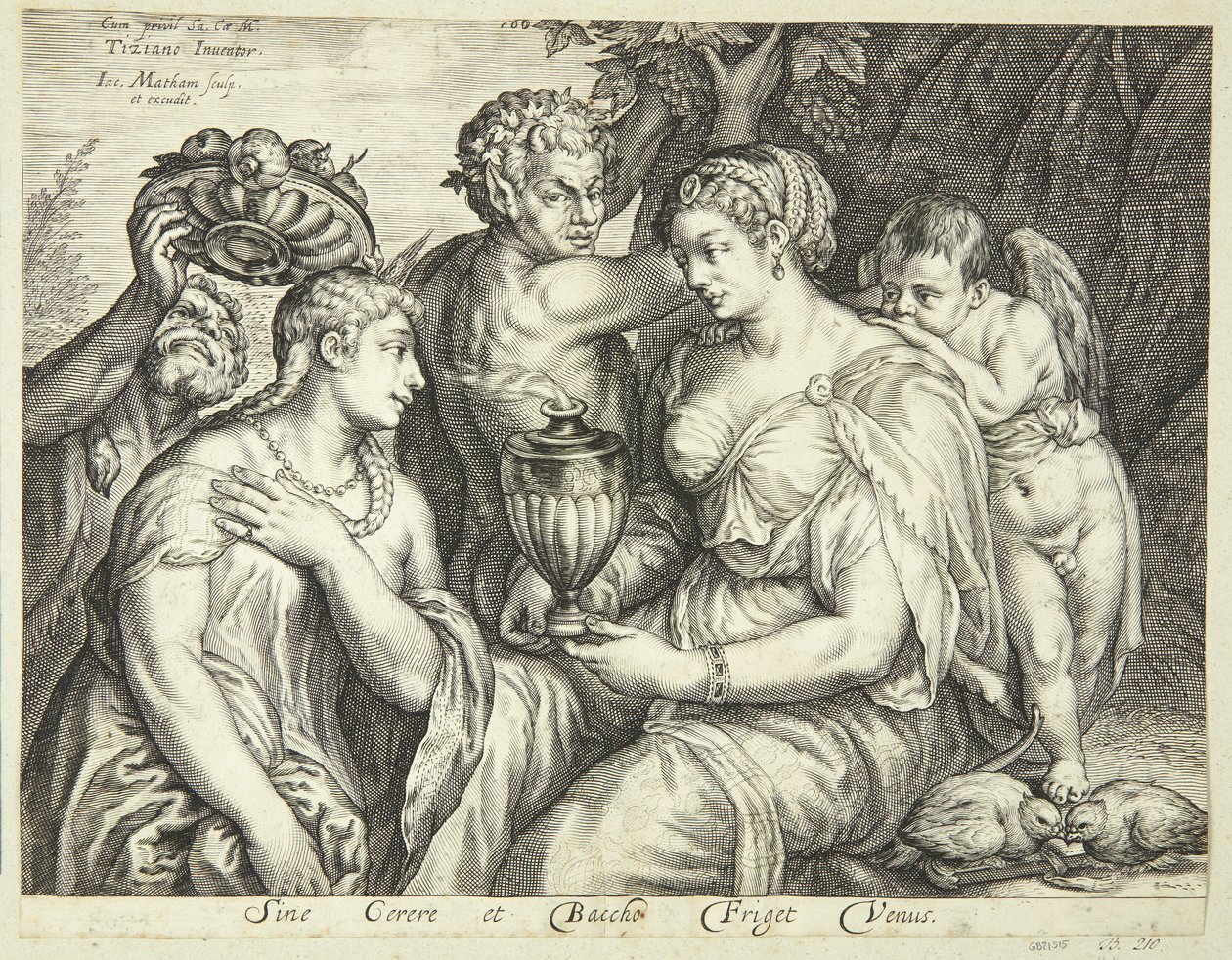 Cerere, Bacco e Venere da Jacob Matham