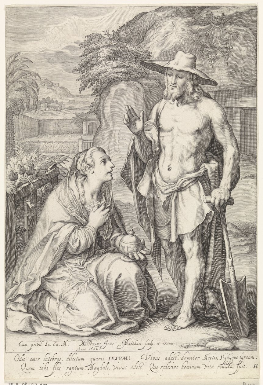 Cristo appare a Maria Maddalena (Noli me tangere) da Jacob Matham