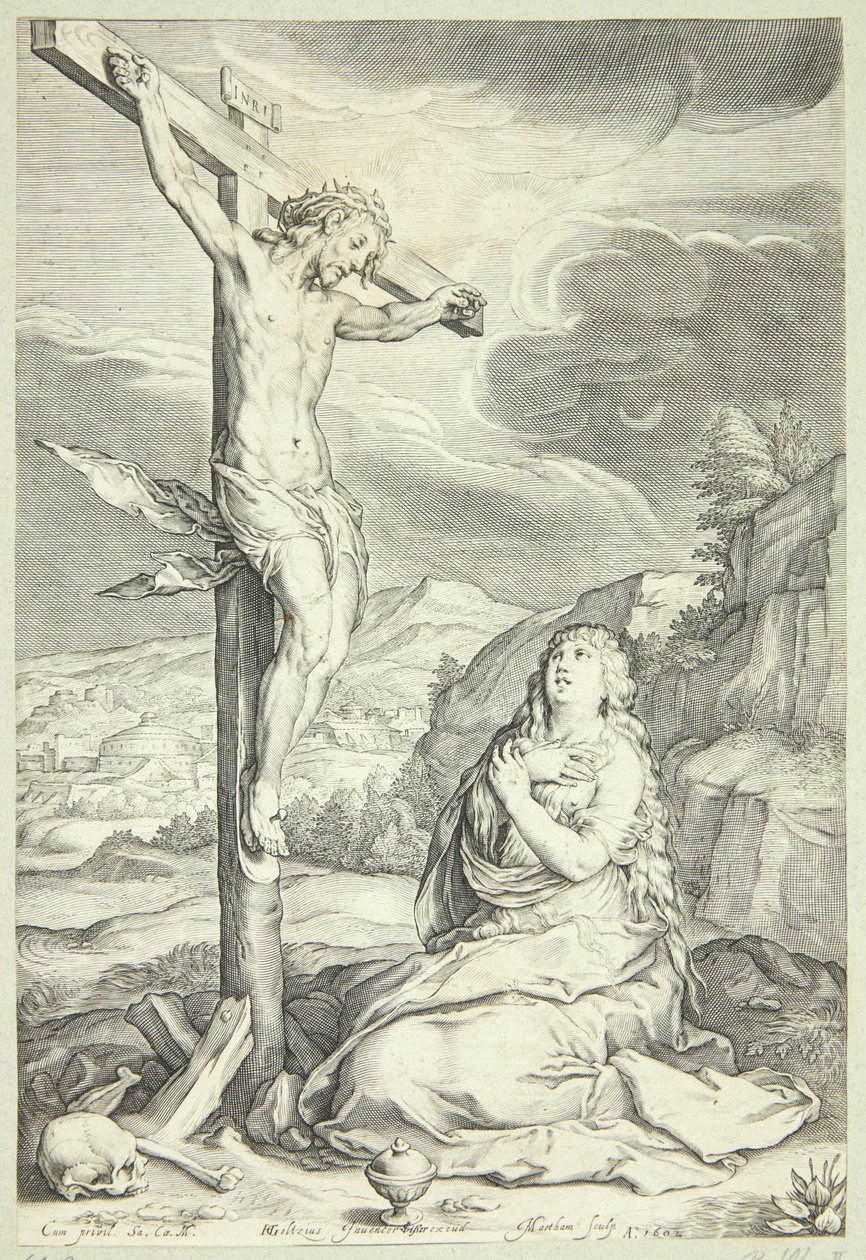 Maria Maddalena penitente da Jacob Matham